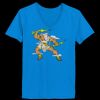 Ladies’  Junior Fine Jersey V-Neck Longer Length T-Shirt Thumbnail