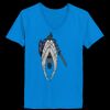 Ladies’  Junior Fine Jersey V-Neck Longer Length T-Shirt Thumbnail