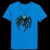 Ladies’  Junior Fine Jersey V-Neck Longer Length T-Shirt Thumbnail
