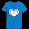 Ladies’  Junior Fine Jersey V-Neck Longer Length T-Shirt Thumbnail
