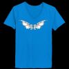 Ladies’  Junior Fine Jersey V-Neck Longer Length T-Shirt Thumbnail