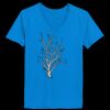 Ladies’  Junior Fine Jersey V-Neck Longer Length T-Shirt Thumbnail