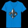 Ladies’  Junior Fine Jersey V-Neck Longer Length T-Shirt Thumbnail