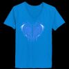 Ladies’  Junior Fine Jersey V-Neck Longer Length T-Shirt Thumbnail