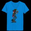 Ladies’  Junior Fine Jersey V-Neck Longer Length T-Shirt Thumbnail