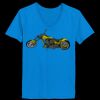 Ladies’  Junior Fine Jersey V-Neck Longer Length T-Shirt Thumbnail