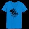 Ladies’  Junior Fine Jersey V-Neck Longer Length T-Shirt Thumbnail