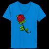 Ladies’  Junior Fine Jersey V-Neck Longer Length T-Shirt Thumbnail