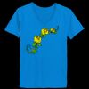 Ladies’  Junior Fine Jersey V-Neck Longer Length T-Shirt Thumbnail