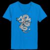 Ladies’  Junior Fine Jersey V-Neck Longer Length T-Shirt Thumbnail