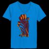 Ladies’  Junior Fine Jersey V-Neck Longer Length T-Shirt Thumbnail