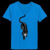 Ladies’  Junior Fine Jersey V-Neck Longer Length T-Shirt Thumbnail