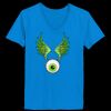 Ladies’  Junior Fine Jersey V-Neck Longer Length T-Shirt Thumbnail
