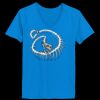 Ladies’  Junior Fine Jersey V-Neck Longer Length T-Shirt Thumbnail