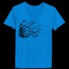 Ladies’  Junior Fine Jersey V-Neck Longer Length T-Shirt Thumbnail