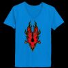 Ladies’  Junior Fine Jersey V-Neck Longer Length T-Shirt Thumbnail