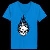 Ladies’  Junior Fine Jersey V-Neck Longer Length T-Shirt Thumbnail
