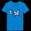 Ladies’  Junior Fine Jersey V-Neck Longer Length T-Shirt Thumbnail