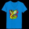 Ladies’  Junior Fine Jersey V-Neck Longer Length T-Shirt Thumbnail
