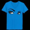 Ladies’  Junior Fine Jersey V-Neck Longer Length T-Shirt Thumbnail