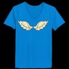 Ladies’  Junior Fine Jersey V-Neck Longer Length T-Shirt Thumbnail
