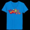 Ladies’  Junior Fine Jersey V-Neck Longer Length T-Shirt Thumbnail