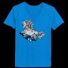 Ladies’  Junior Fine Jersey V-Neck Longer Length T-Shirt Thumbnail