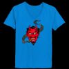 Ladies’  Junior Fine Jersey V-Neck Longer Length T-Shirt Thumbnail