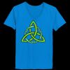 Ladies’  Junior Fine Jersey V-Neck Longer Length T-Shirt Thumbnail