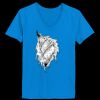 Ladies’  Junior Fine Jersey V-Neck Longer Length T-Shirt Thumbnail