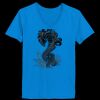 Ladies’  Junior Fine Jersey V-Neck Longer Length T-Shirt Thumbnail