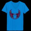 Ladies’  Junior Fine Jersey V-Neck Longer Length T-Shirt Thumbnail