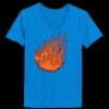Ladies’  Junior Fine Jersey V-Neck Longer Length T-Shirt Thumbnail