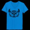 Ladies’  Junior Fine Jersey V-Neck Longer Length T-Shirt Thumbnail