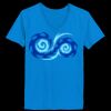 Ladies’  Junior Fine Jersey V-Neck Longer Length T-Shirt Thumbnail
