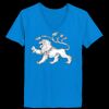 Ladies’  Junior Fine Jersey V-Neck Longer Length T-Shirt Thumbnail