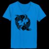 Ladies’  Junior Fine Jersey V-Neck Longer Length T-Shirt Thumbnail