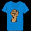 Ladies’  Junior Fine Jersey V-Neck Longer Length T-Shirt Thumbnail