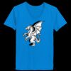 Ladies’  Junior Fine Jersey V-Neck Longer Length T-Shirt Thumbnail