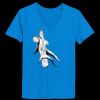 Ladies’  Junior Fine Jersey V-Neck Longer Length T-Shirt Thumbnail