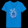 Ladies’  Junior Fine Jersey V-Neck Longer Length T-Shirt Thumbnail