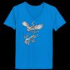 Ladies’  Junior Fine Jersey V-Neck Longer Length T-Shirt Thumbnail