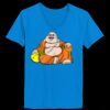Ladies’  Junior Fine Jersey V-Neck Longer Length T-Shirt Thumbnail
