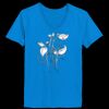 Ladies’  Junior Fine Jersey V-Neck Longer Length T-Shirt Thumbnail