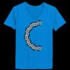 Ladies’  Junior Fine Jersey V-Neck Longer Length T-Shirt Thumbnail