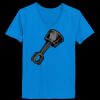 Ladies’  Junior Fine Jersey V-Neck Longer Length T-Shirt Thumbnail