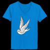 Ladies’  Junior Fine Jersey V-Neck Longer Length T-Shirt Thumbnail
