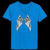 Ladies’  Junior Fine Jersey V-Neck Longer Length T-Shirt Thumbnail