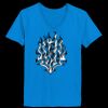 Ladies’  Junior Fine Jersey V-Neck Longer Length T-Shirt Thumbnail