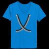 Ladies’  Junior Fine Jersey V-Neck Longer Length T-Shirt Thumbnail